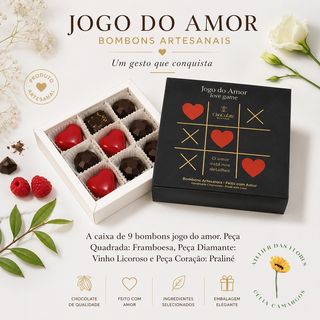Caixa de chocolates “jogo do Amor “