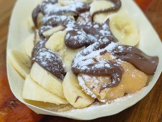 Menu Fruta do Dia e Topping de Nutella