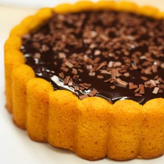 Charlotte de Cenoura com Chocolate