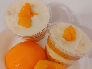 Creme com Pêssego