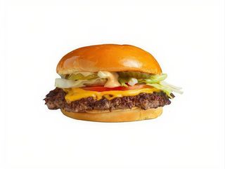 Single smashed Burger