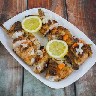 Meio Frango no Churrasco de Carvão