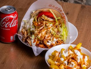 Menu Donner Kebab + Batatas + Coca-cola