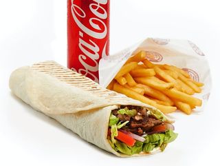 Menu Wrap Frango + Batatas + Coca-cola