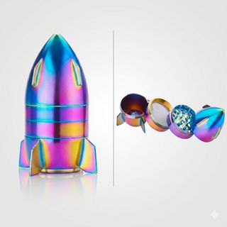 Champ High Mini Spaceship Metal Grinder 50mm 4 Parts