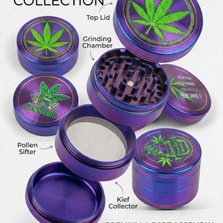 Multicolour 4 Part Weed TOBACCO Grinder
