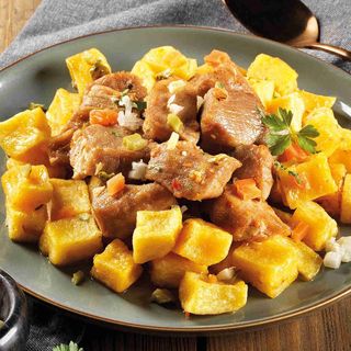Carne de porco à portuguesa