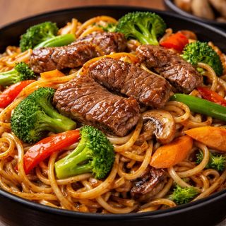 Yakisoba Grande de Carne