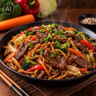 Yakisoba Médio de Carne