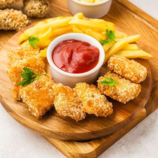 Menu Criança nuggets de frango 
