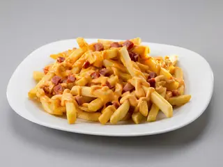 Batata com Queijo e Bacon