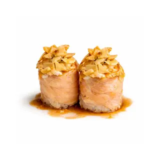Special Gunkan Salmão com Amêndoa - (2 unid.)