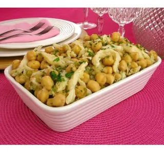 Saladinha de Bacalhau com Grão