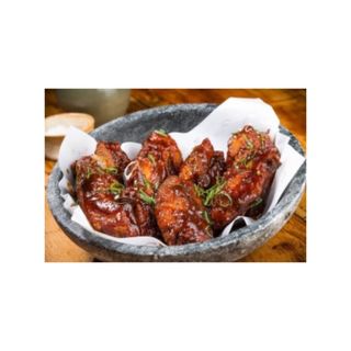 Asa de frango com barbecue
