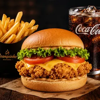 Branquinho Crispy Chicken Zinger Burger