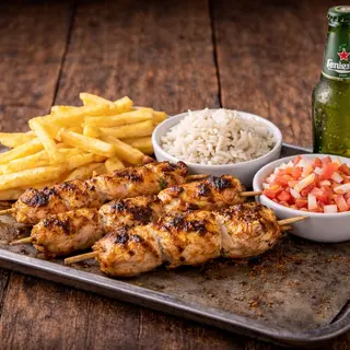 Espetadas de Frango + Bebida