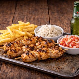 Espetadas de Frango + Bebida
