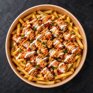 Crispy Chicken Loaded Fries