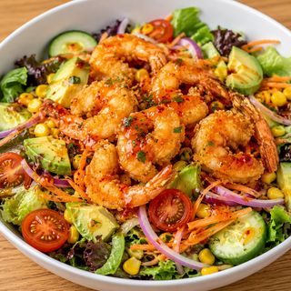 Crispy Camarão Salad