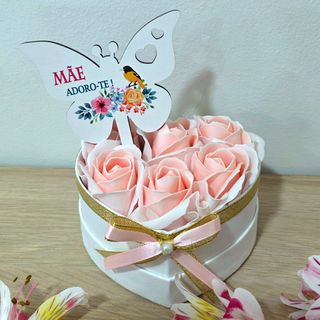 Box Coração Mãe Borboleta MDF