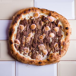 Pizza Nutella and Marshmellows