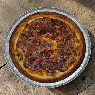 Quiche de cogumelos e queijos