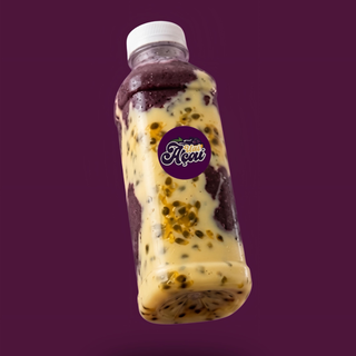 Açaí na Garrafa com Creme de Maracujá (500 ml)
