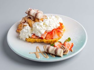 Croissant de Kinder e Morangos