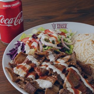 Prato kebab com Arros Menu