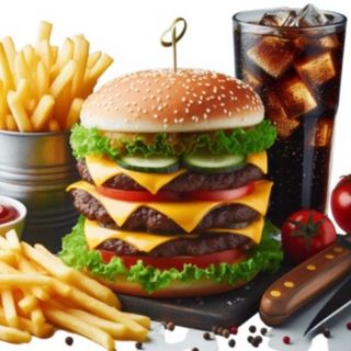 Triple XL Burger Menu