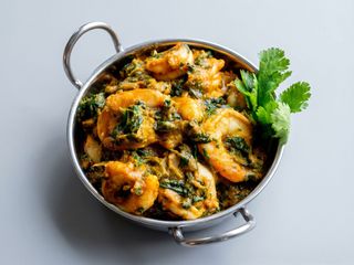 saag prawn