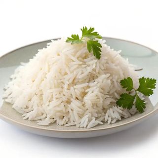 plain steamed  rice