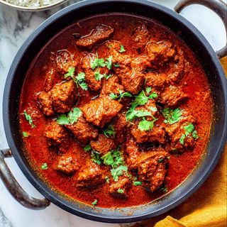 Lamb madras meio picante