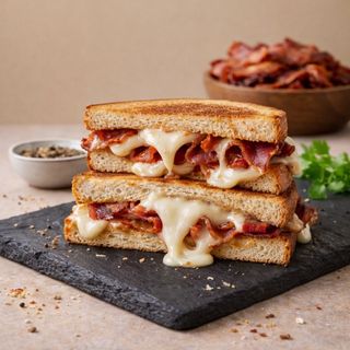 Tosta de Bacon e Mozzarella