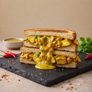Tosta de Caril de Frango