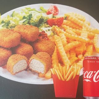 Chiken nuggets prato menu