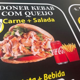 Menu Doner Kebab com Queijo