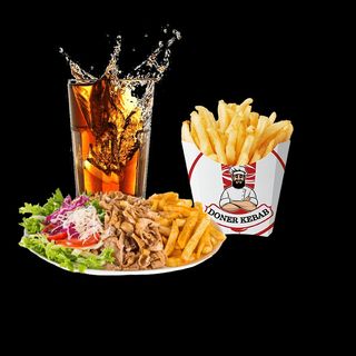 kebab no prato menu