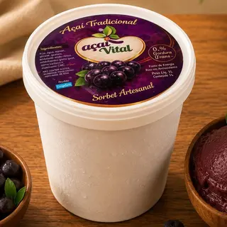 Açaí Tradicional Artesanal – Pote 1L