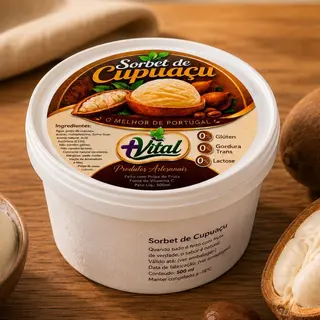 Sorbet Artesanal de Cupuaçu – 500 ml