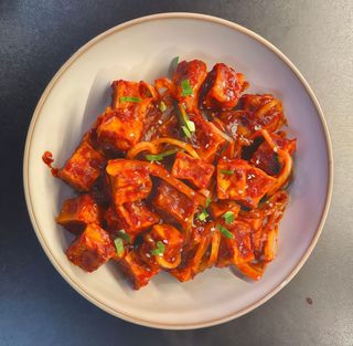 11. Tofu Frito com Molho Sweet Chilli