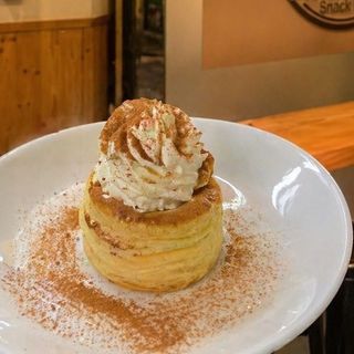 Vol-au-vent de Nutella com Chantilly