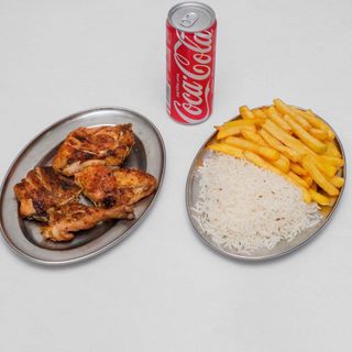 Menu 1/2 Frango Assado Prato Com Bebida