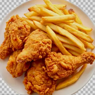 Chicken Wings Plate / Asas de Frango Crocante Prato