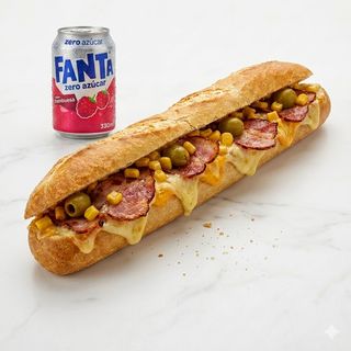Pão de Alho com Bacon + Bebida