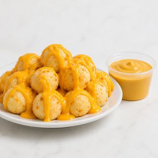 10 pães de queijo+ Cheddar