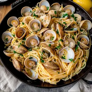 Linguine com Ameijoas