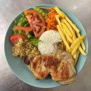 Menu Económico com Costeleta de Porco