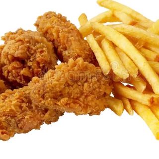 Asas de frango frito