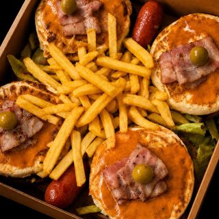 Box hamburger